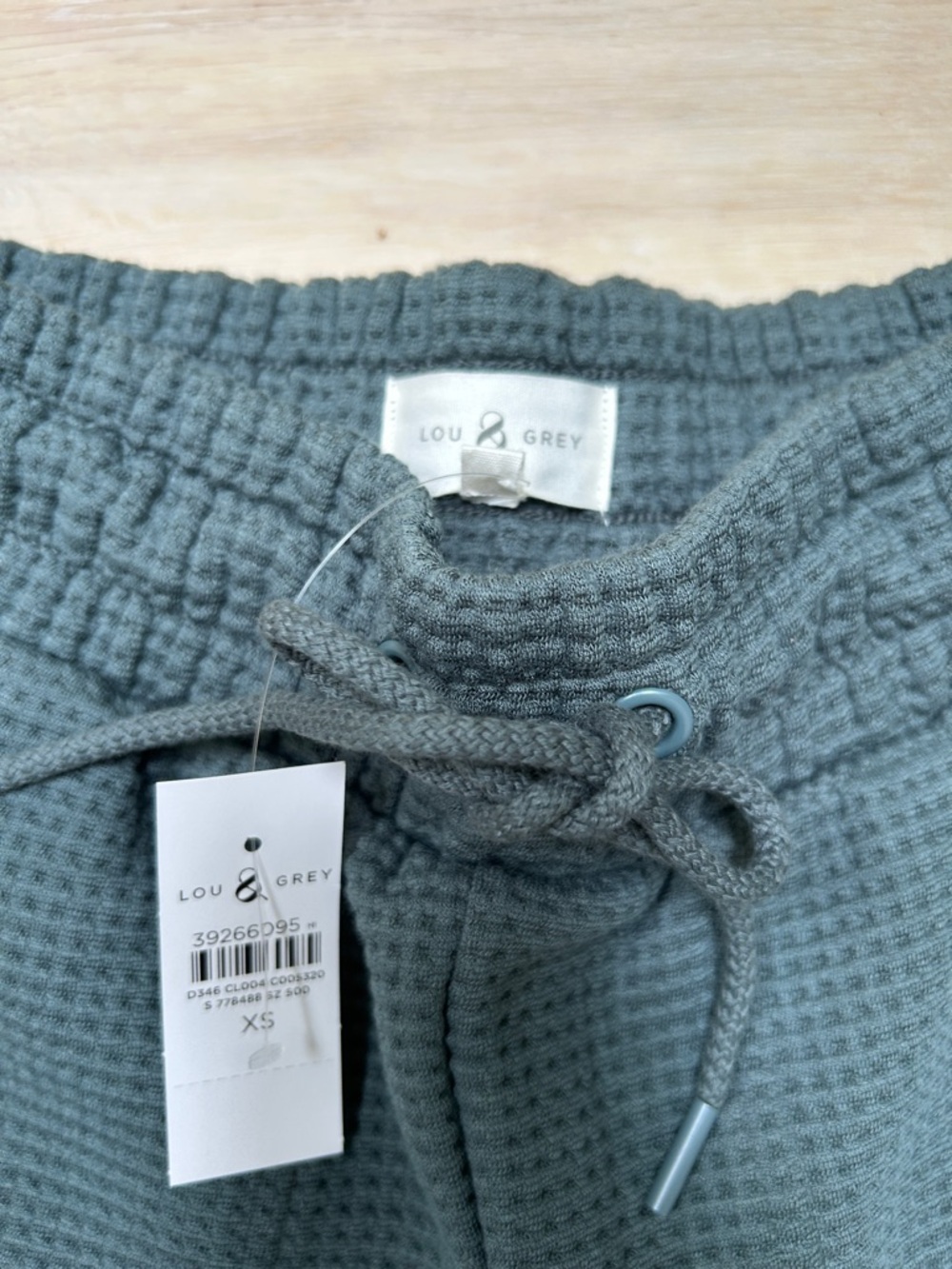 Lou & Grey Waffle-Knit Hoodie & Jogger Set - Dark Gray - Picture 7 of 7